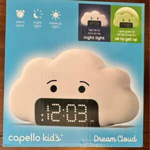 Capello Kids Dream Cloud Alarm Clock - White